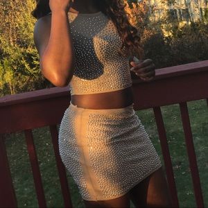 Rhinestone Two piece set